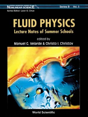 cover image of Fluid Physics--Lecture Notes of Summer Schools